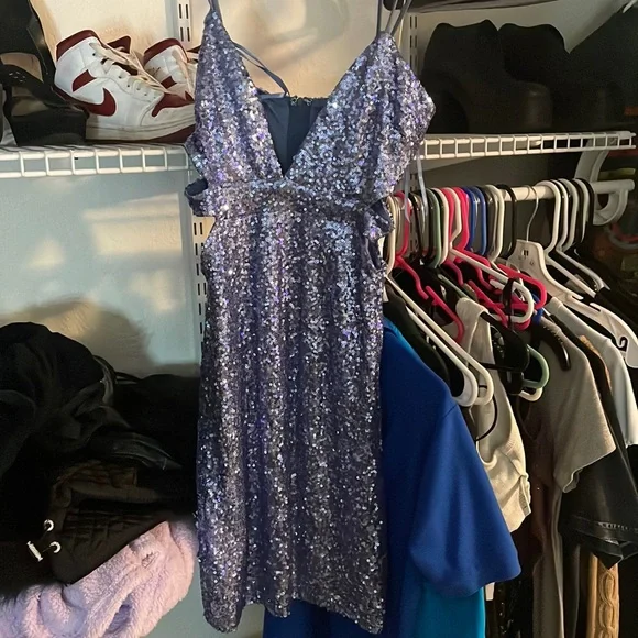 lovesome | Dresses | Periwinkle Homecoming Dress | Poshmark